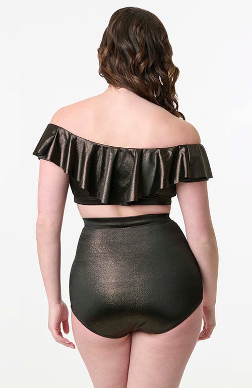 UNIQUE VINTAGE UNIQUE VINTAGE MONROE HIGH WAIST BIKINI BOTTOM