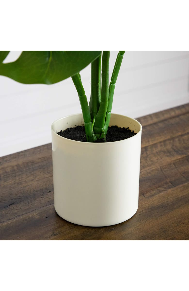 NEARLY NATURAL 20-in Artificial Swiss Monstera Plant, Alternate, color, Green
