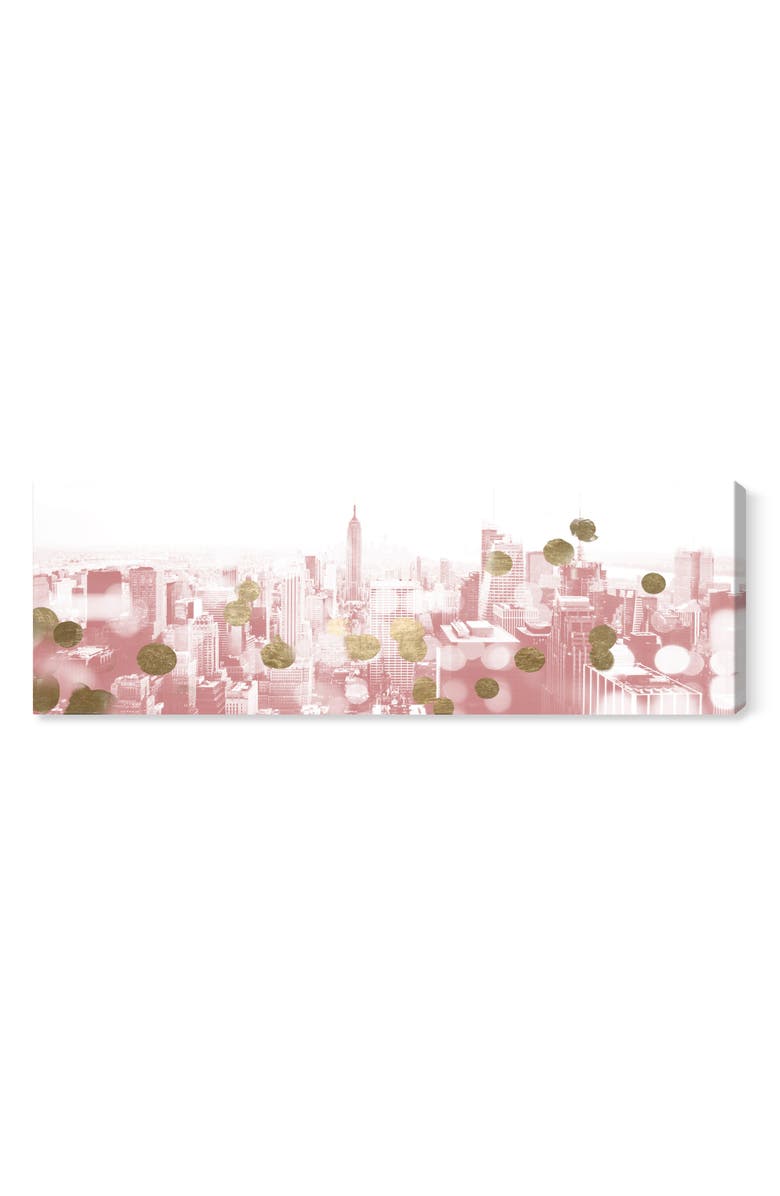 Oliver Gal Blushing New York City Canvas Wall Art, Main, color, 