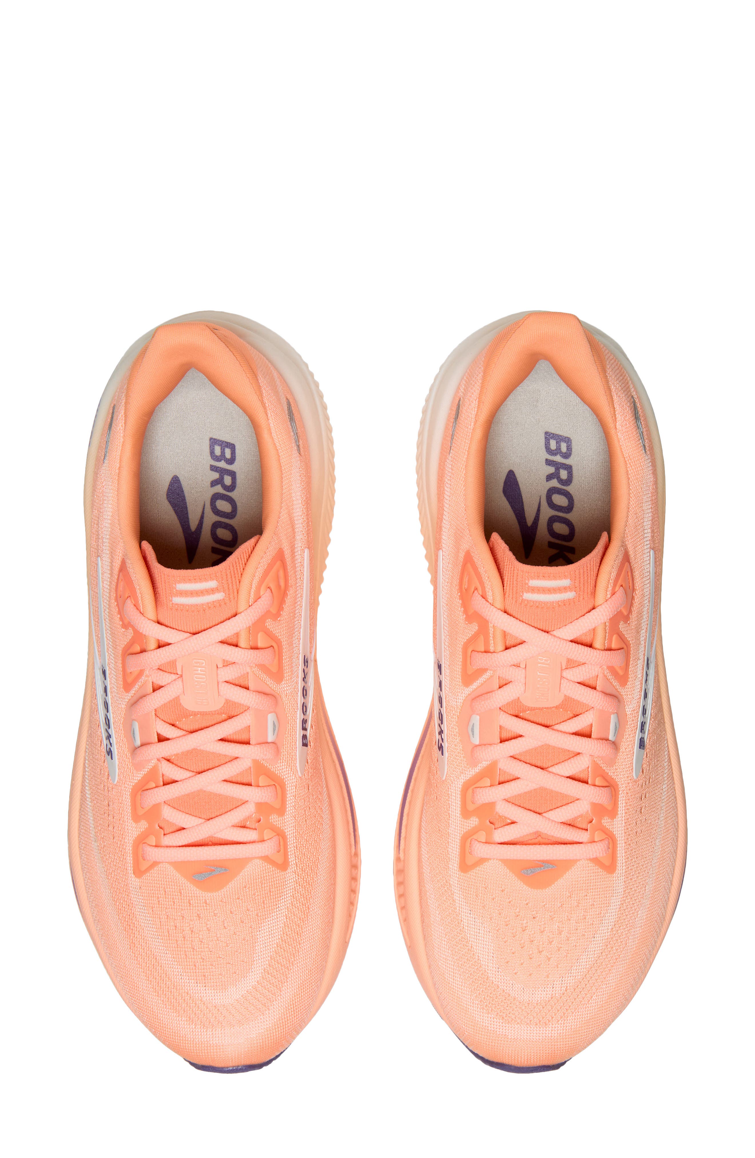 Ghost 18 Running Shoe, Alternate, color, PEACH/ GRAPE/ COCONUT