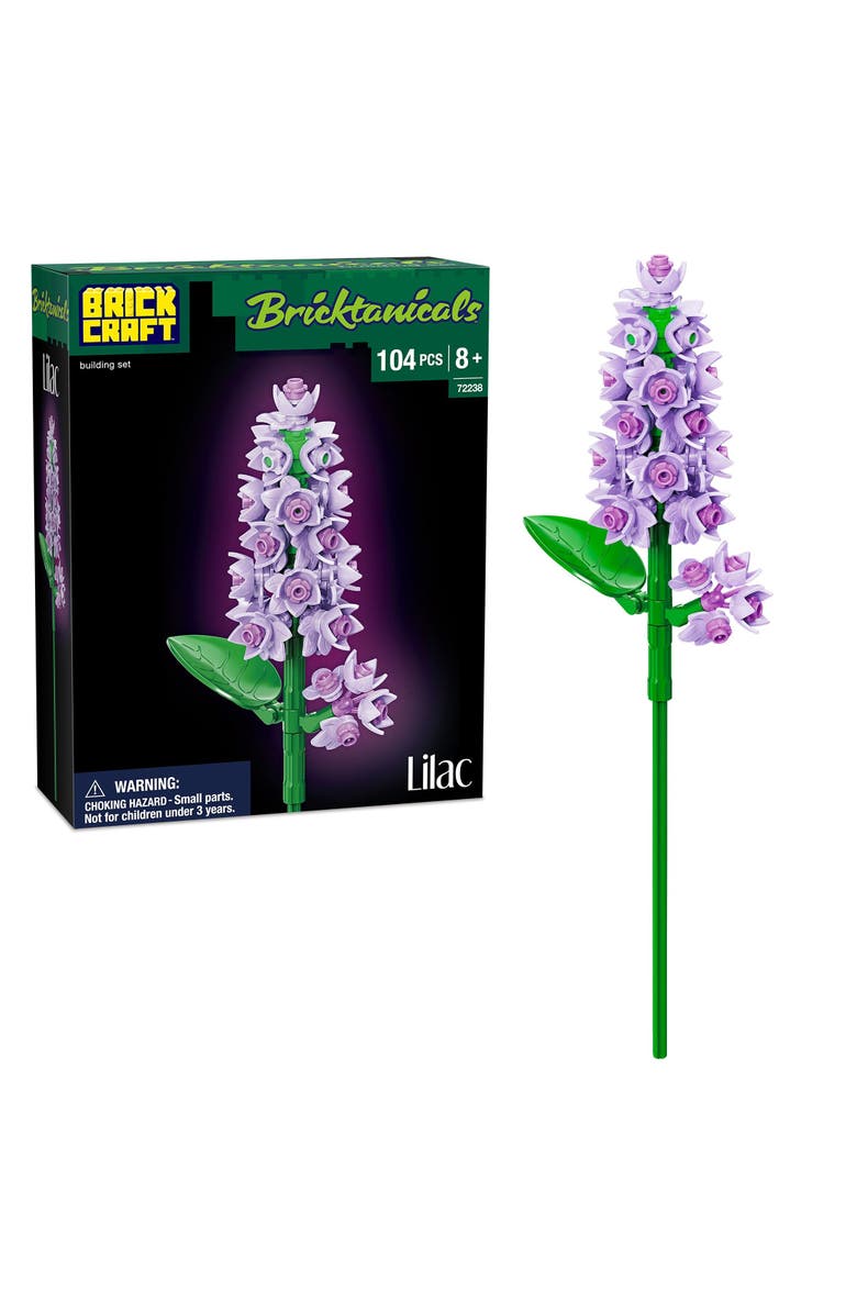 Brickcraft Bricktanicals Lilac Building Set, Main, color, Purple