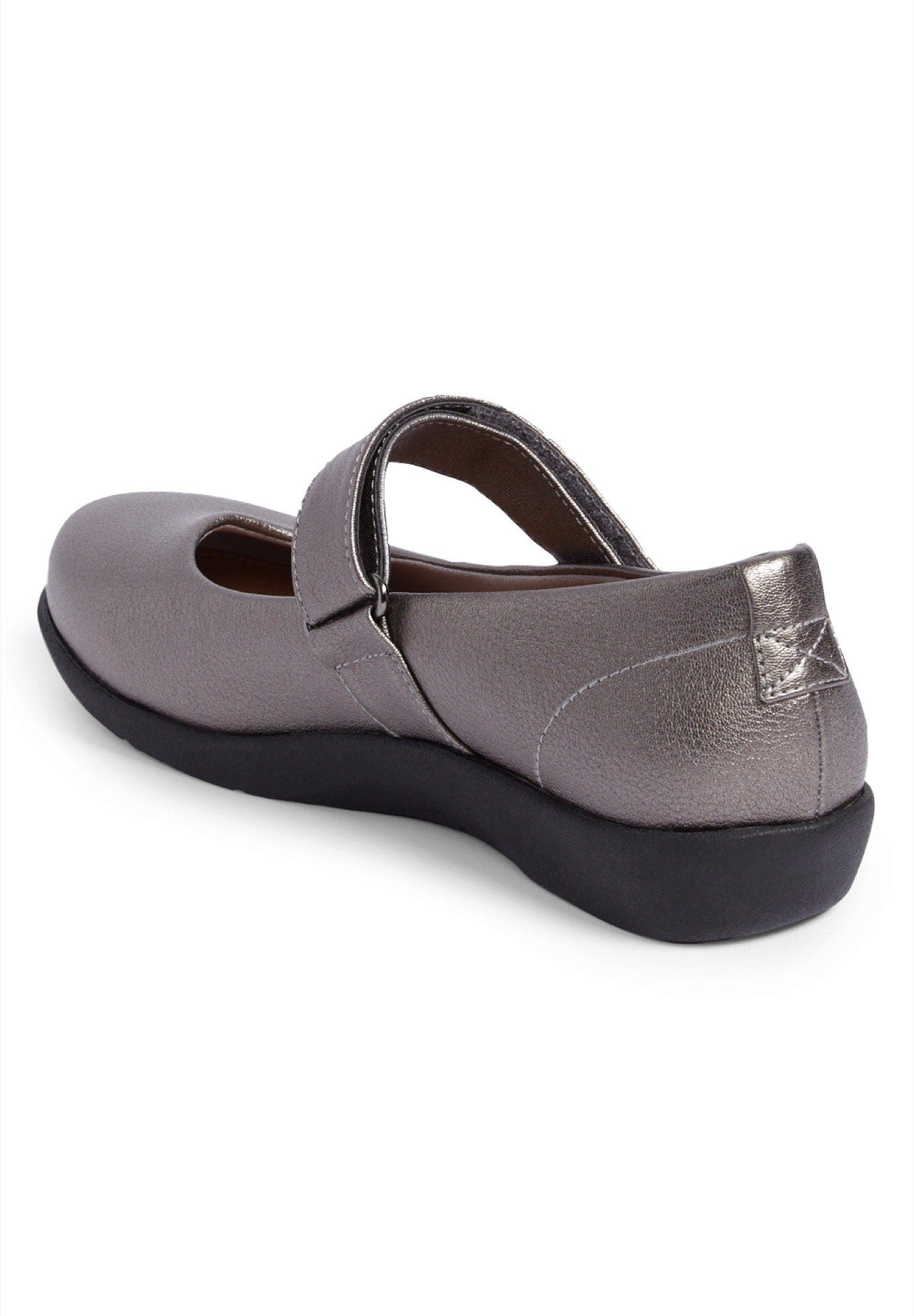 The Carla Mary Jane Flat, Alternate, color, GUNMETAL