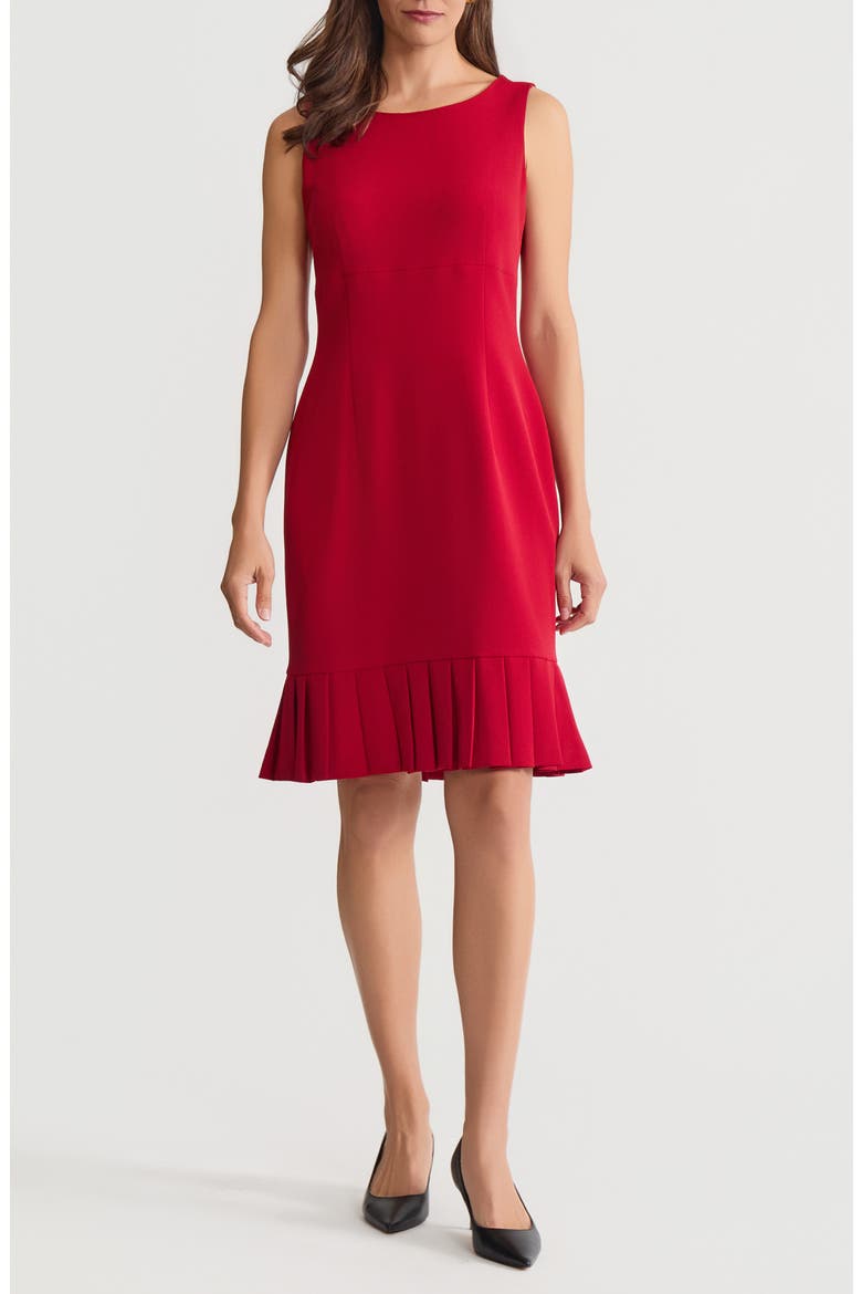 red sleeveless sheath dress Red Sleeveless Sheath
