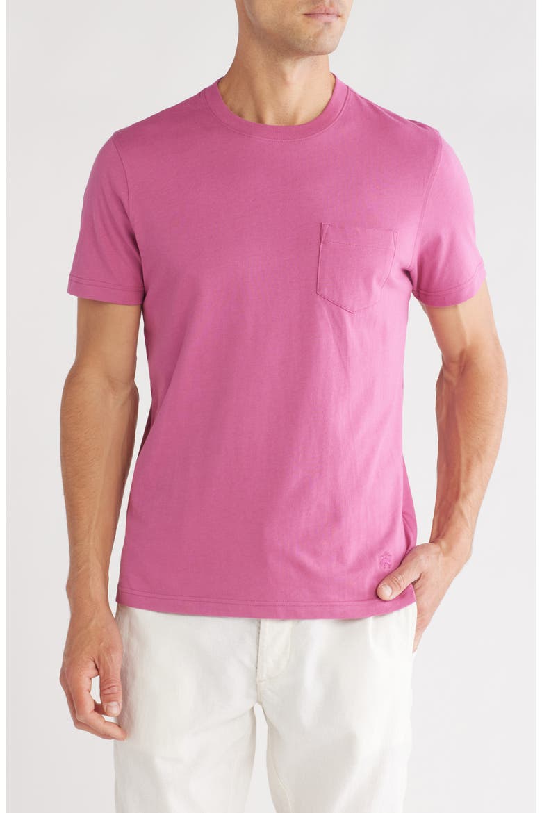 Cotton Jersey Pocket T-Shirt, Main, color, RED VIOLET