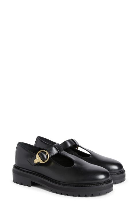 Ryton Mary Jane Leather Flat