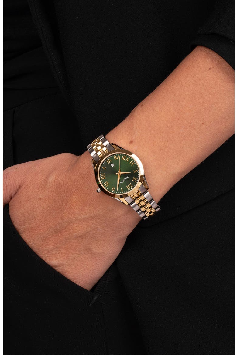 Brigitte Two Tone Bracelet Watch, 33mm, Alternate, color, TWO TONE STEEL BOLD PVD 2N