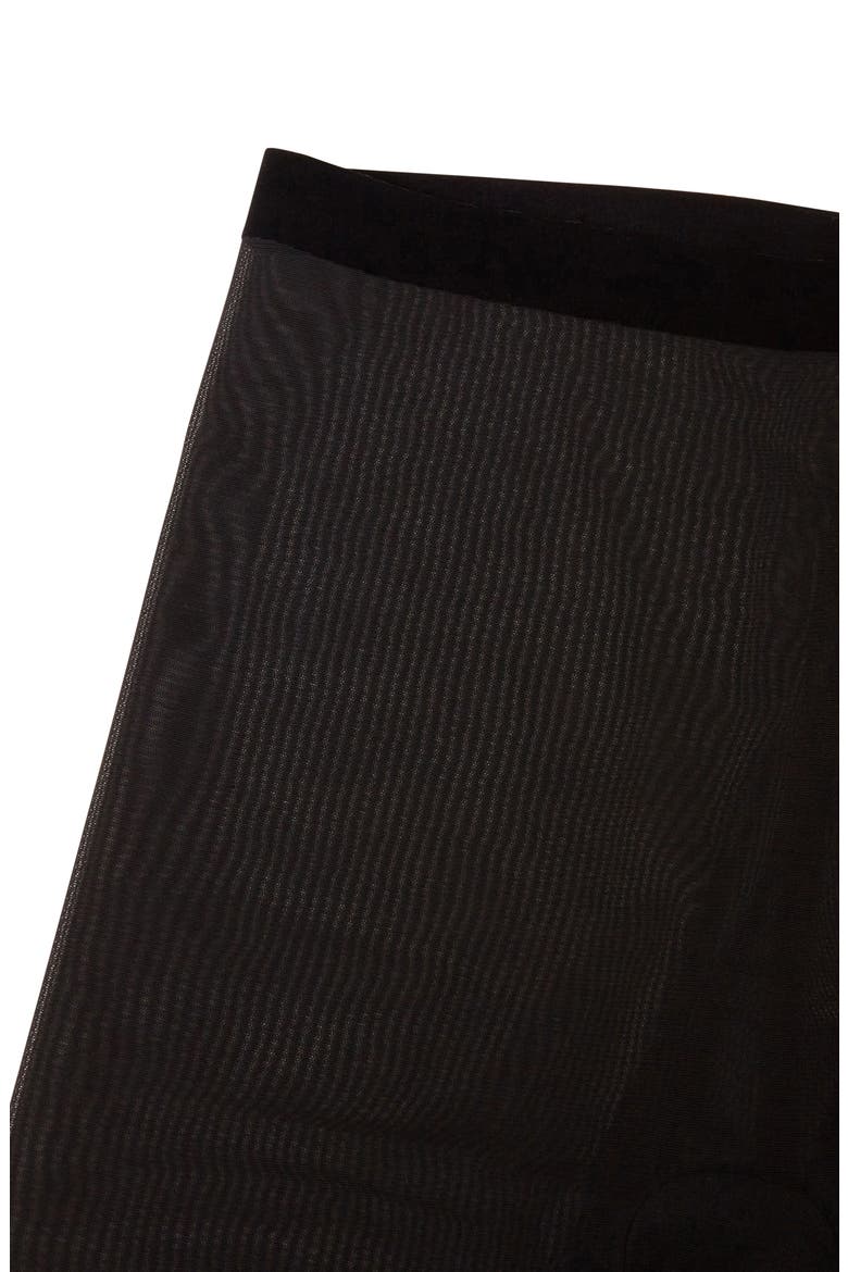 Tulle Control Shaper Shorts, Alternate, color, BLACK