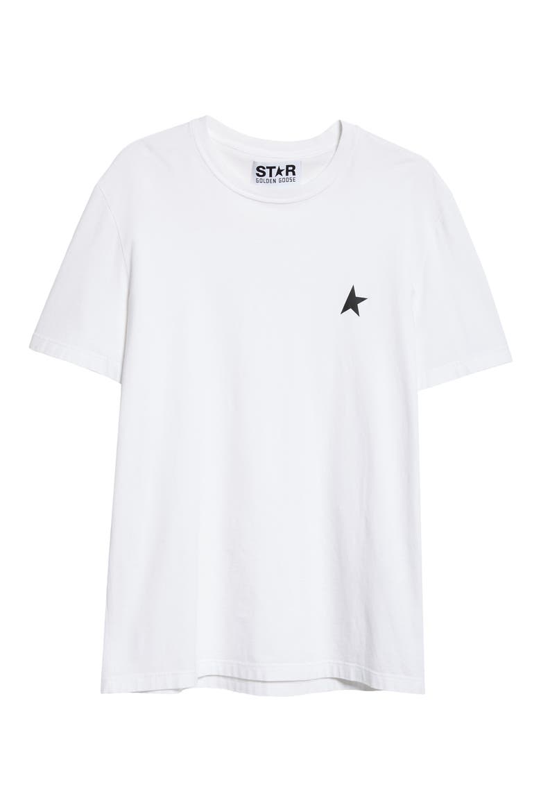 Small Star Cotton Logo Tee, Alternate, color, WHITE