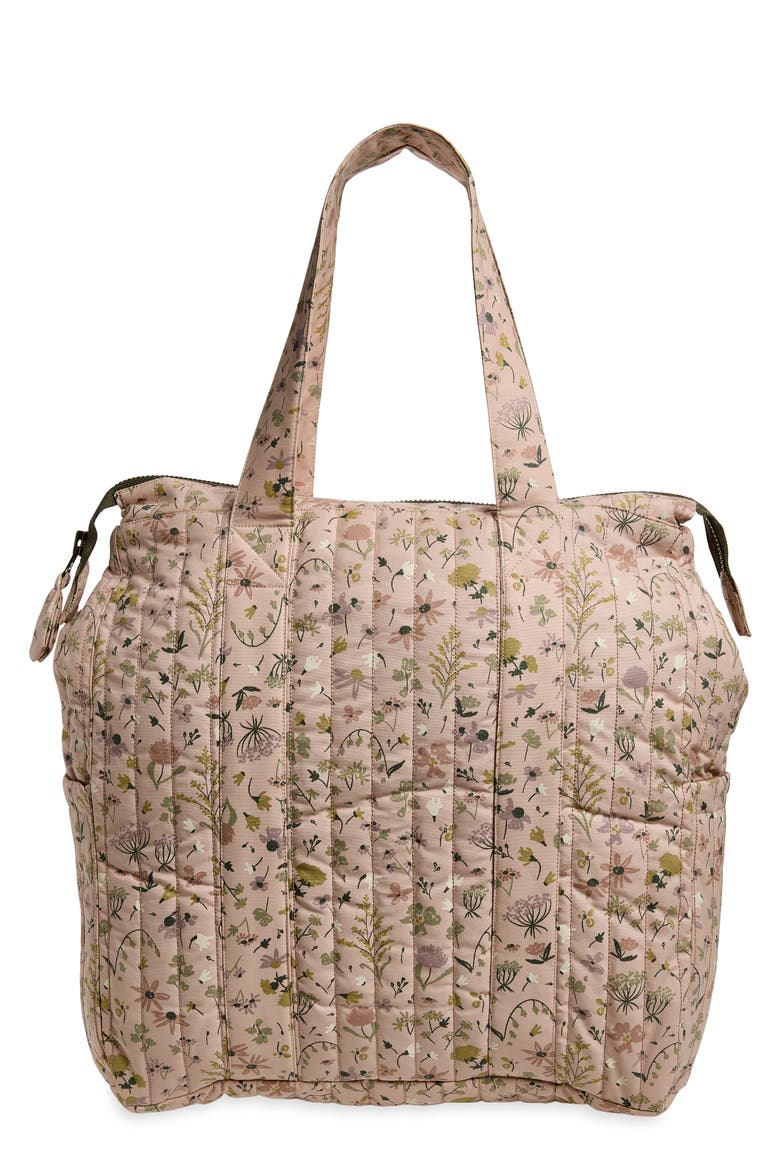 Printed Convertible Diaper Bag, Main, color, WILDFLOWER