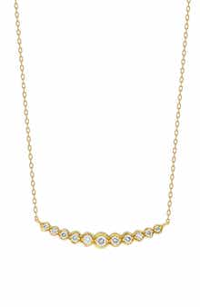 Bony Levy Florentine Diamond Bar Necklace
