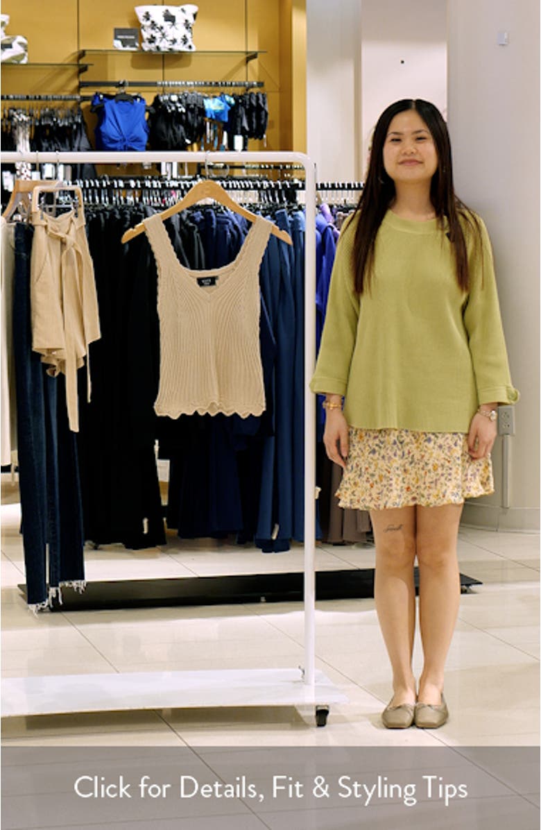 Lisa Rib Crop Sweater Tank, sales video thumbnail