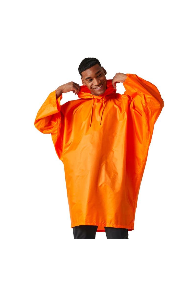 Fedrik Waterproof Poncho, Alternate, color, Persimmon