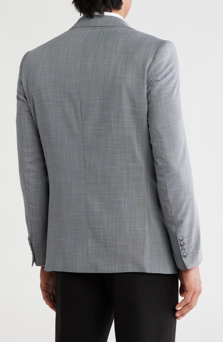 Tahari Slim Fit Sharkskin Blazer, Alternate, color, Grey
