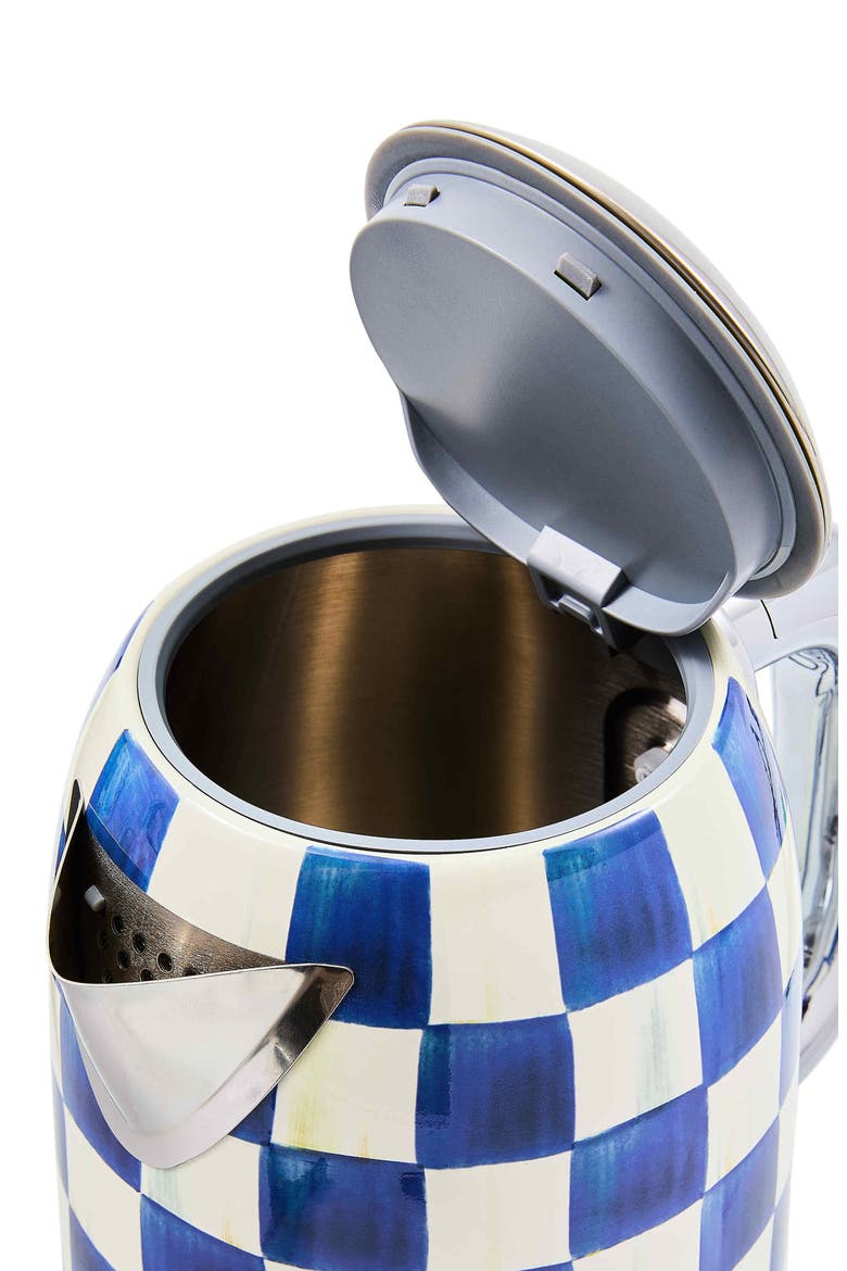Royal Check Electric Kettle, Alternate, color, ROYAL