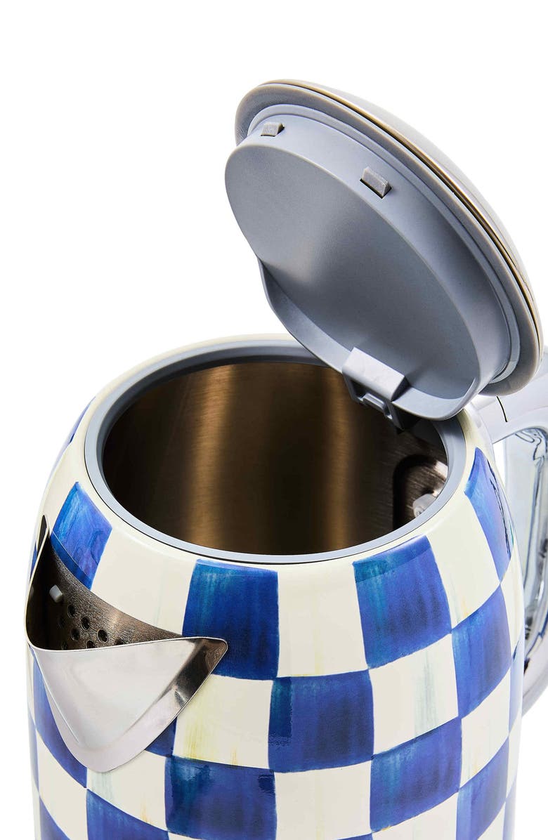 MACKENZIE CHILDS Royal Check Electric Kettle, Alternate, color, Royal