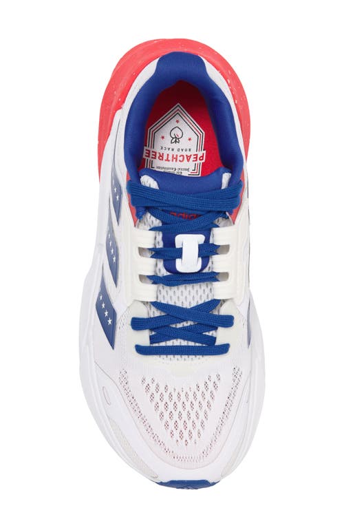 Adidas Originals Adidas Adistar Peachtree Road Race Sneaker In Ftwr White/collegiate Royal