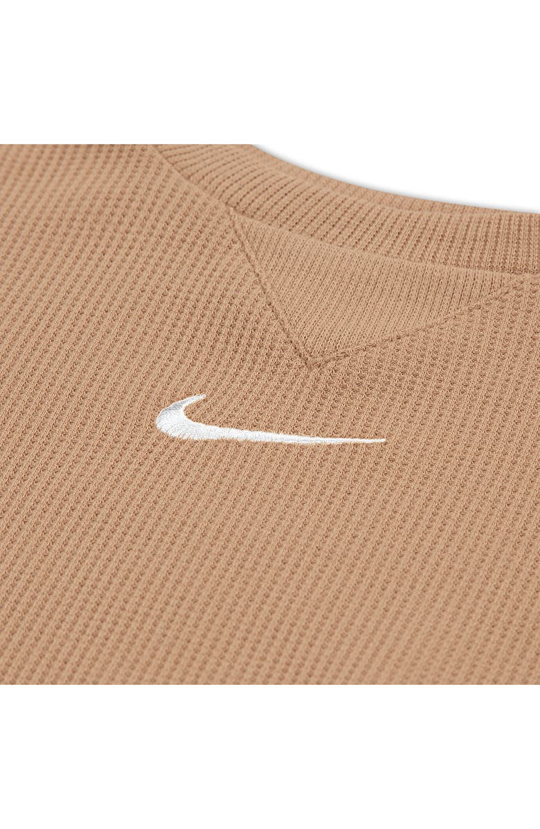 Nike Essentials Sweatshirt, Shorts & Bodysuit Set, Alternate, color, Hemp