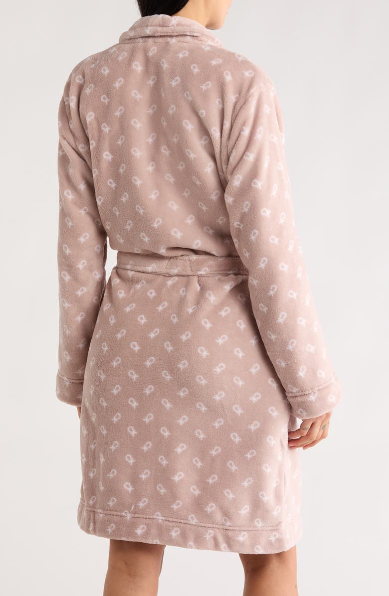 Calvin Klein Plush Robe, Alternate, color, Mauve