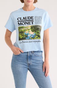 Philcos Le Bassin Aux Nympheas Crop Graphic T-Shirt