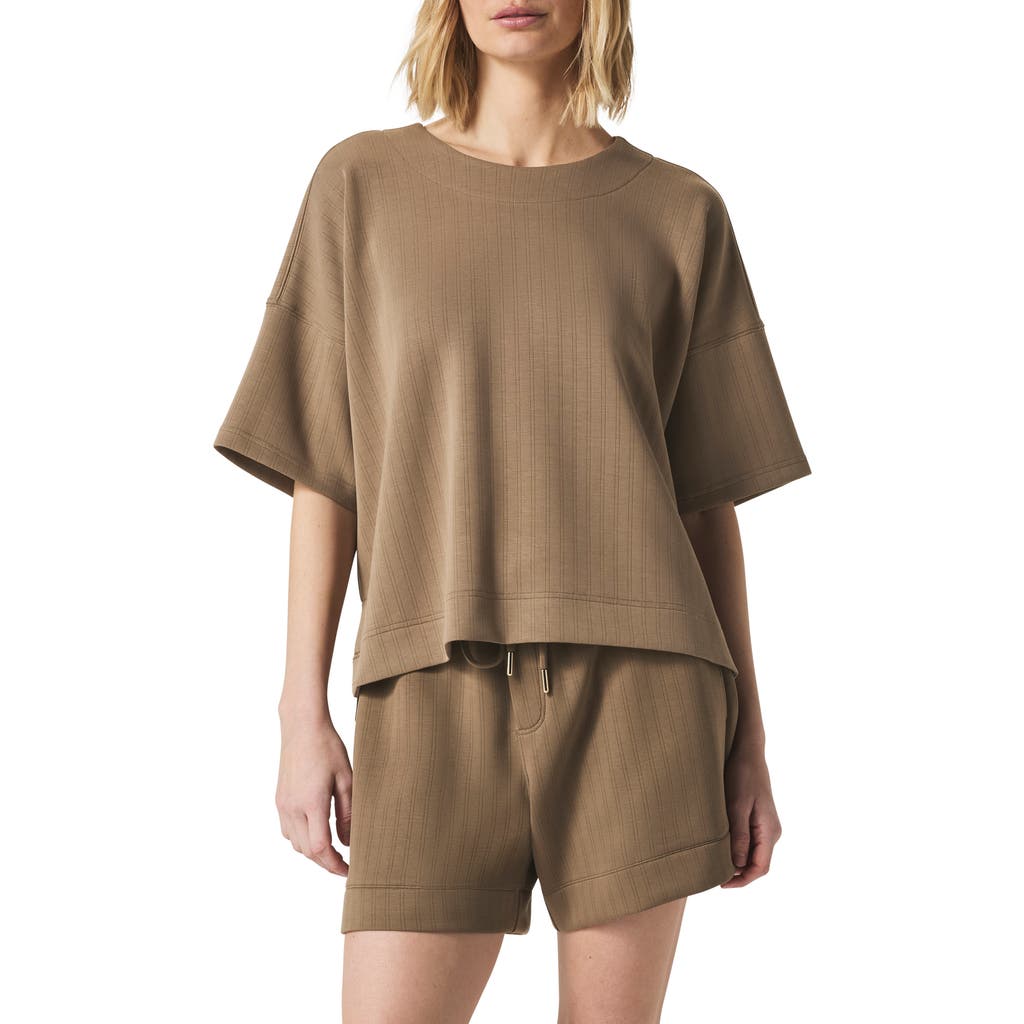 SPLENDID SPLENDID X @CELLAJANEBLOG OVERSIZE RIB SCUBA KNIT T-SHIRT