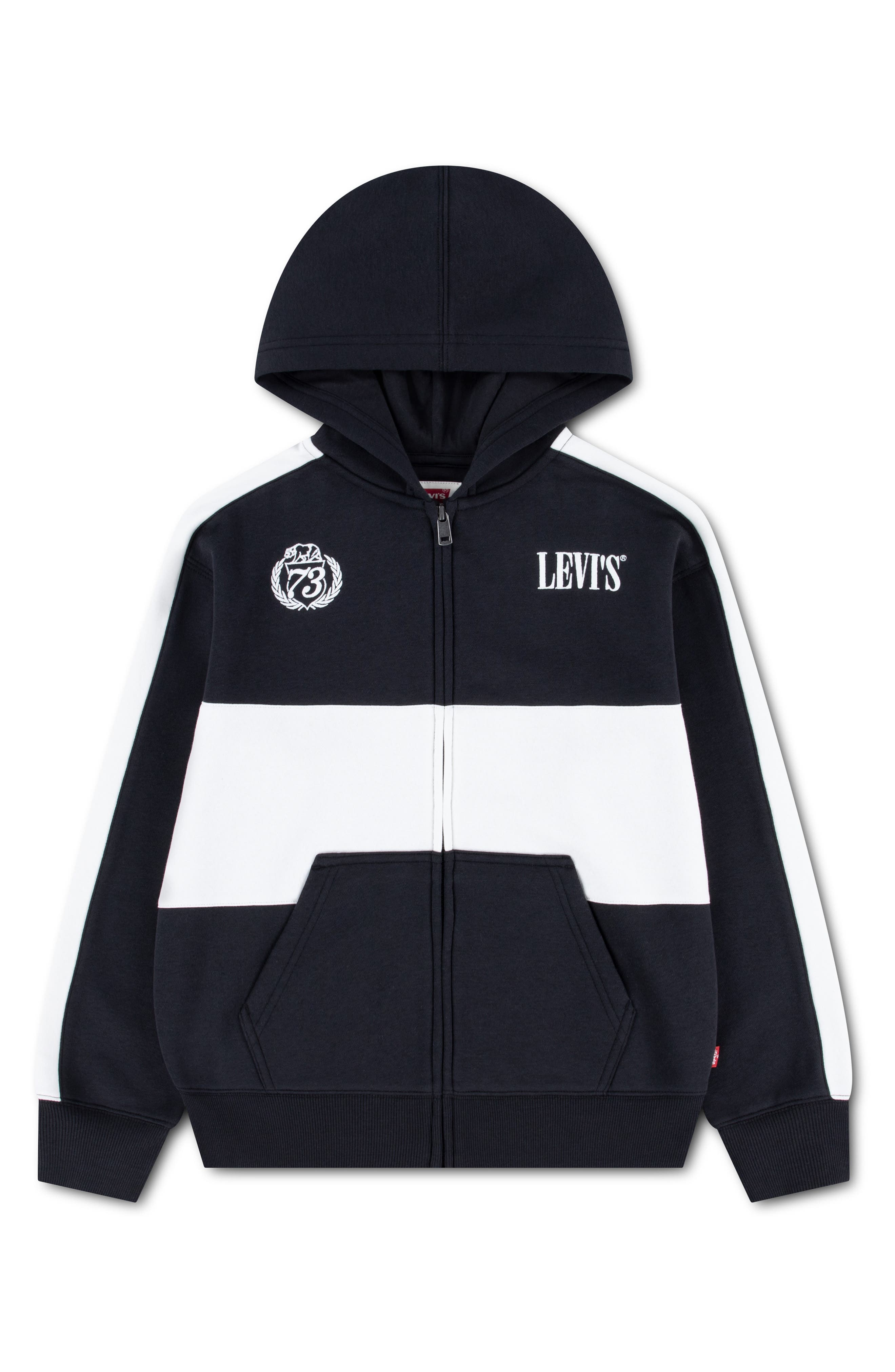 Kids' Colorblock Full Zip Hoodie