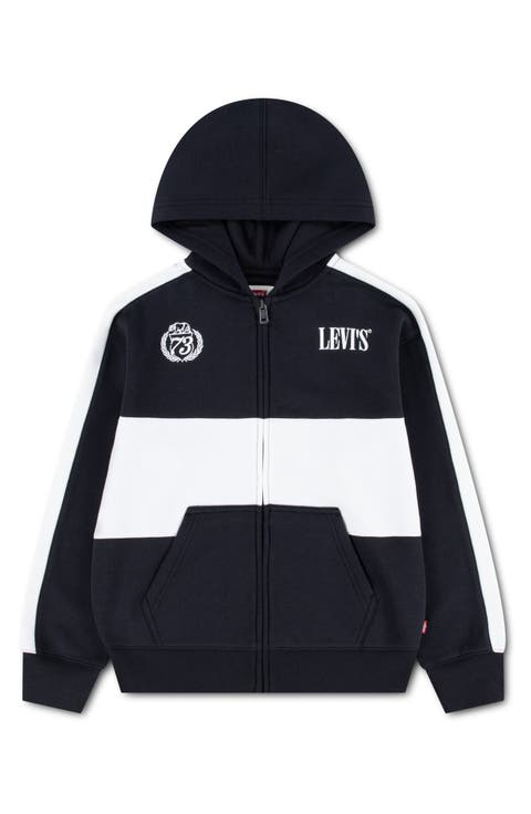 Kids' Colorblock Full Zip Hoodie