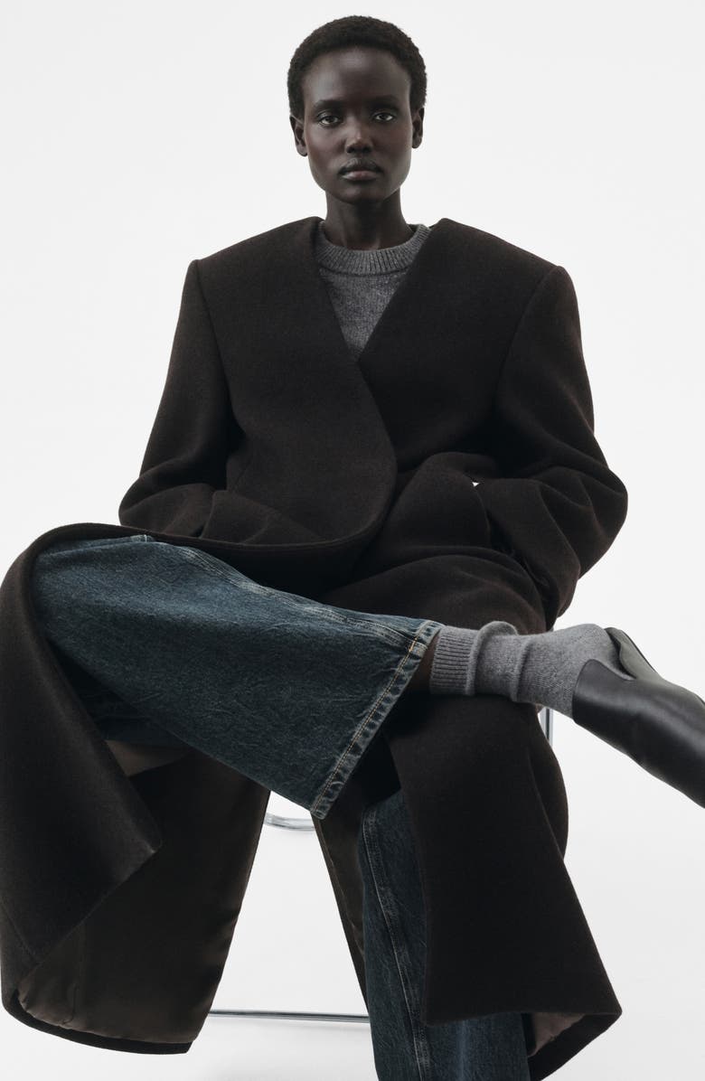 MANGO Selection Crew Socks, Alternate, color, Dark Heather Grey