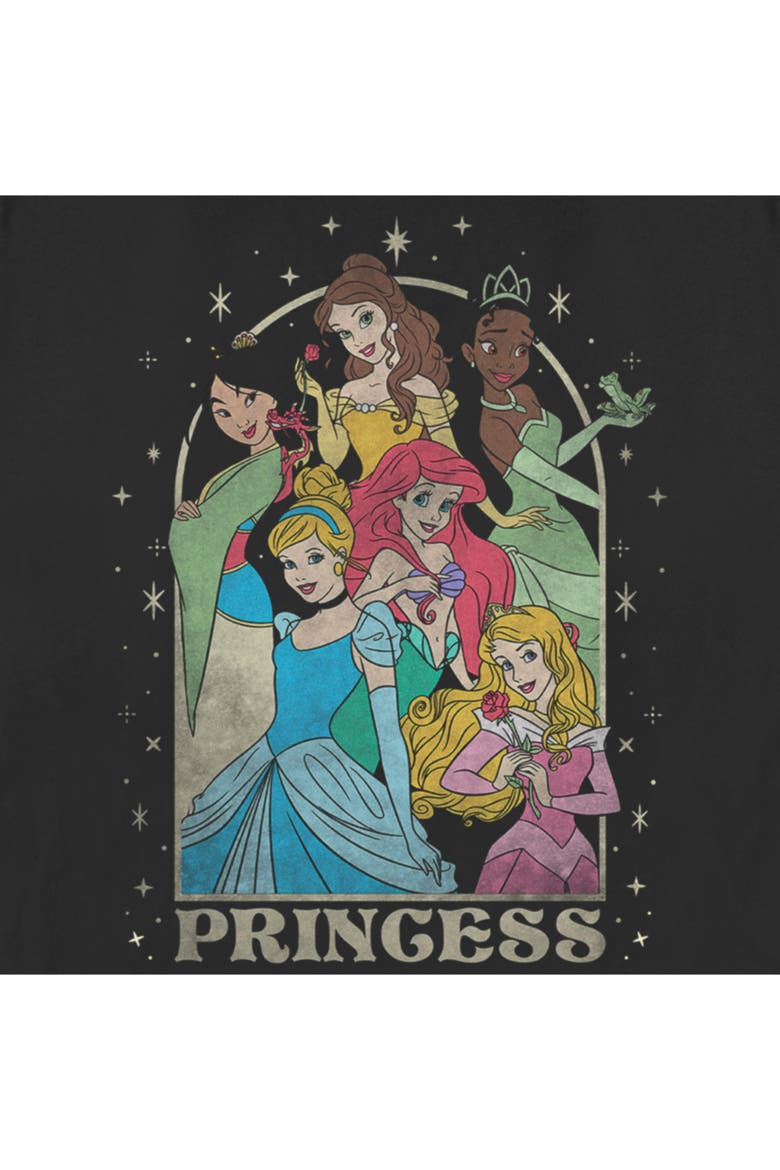 Women's Disney Princess Arch Graphic Tee, Alternate, color, Black