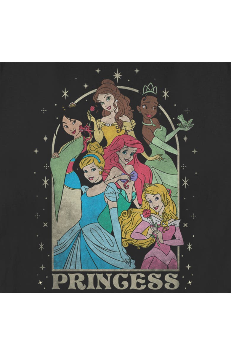 Disney Women's Disney Princess Arch Graphic T-Shirt, Alternate, color, Black