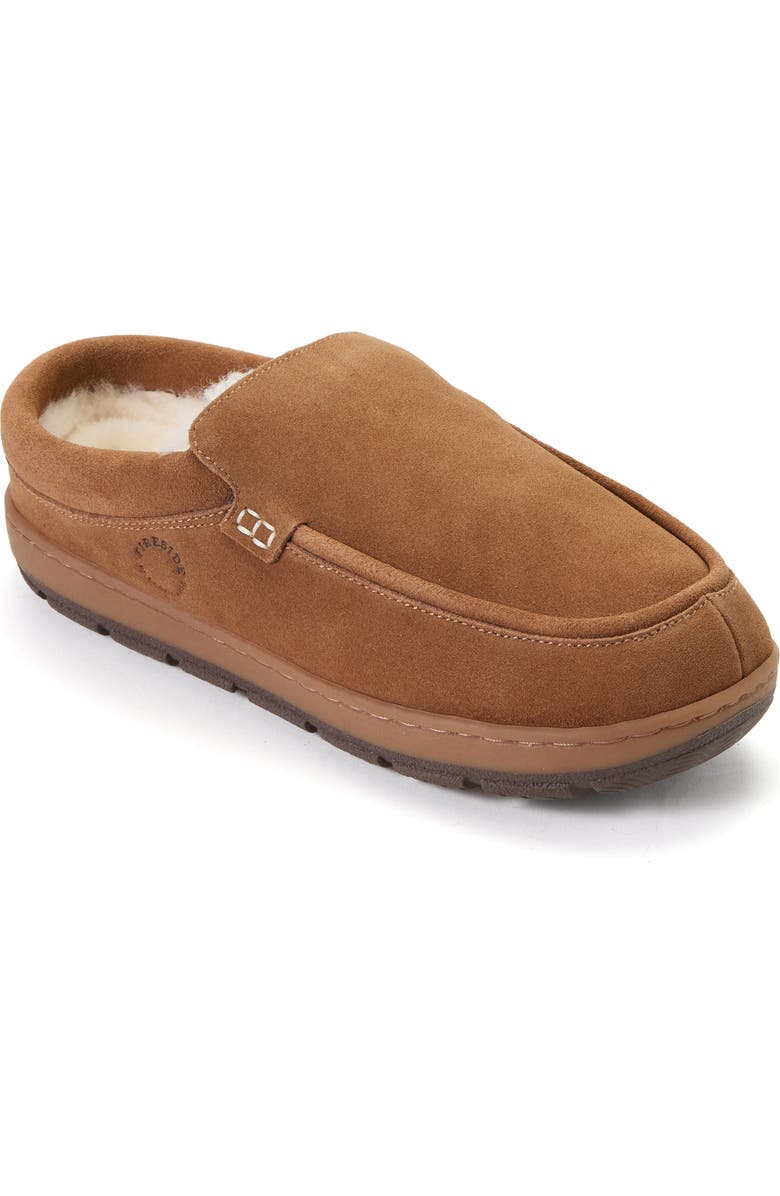 Dearfoams Fireside Melbourne Water Repellent Rugged Clog, Main, color, Chestnut