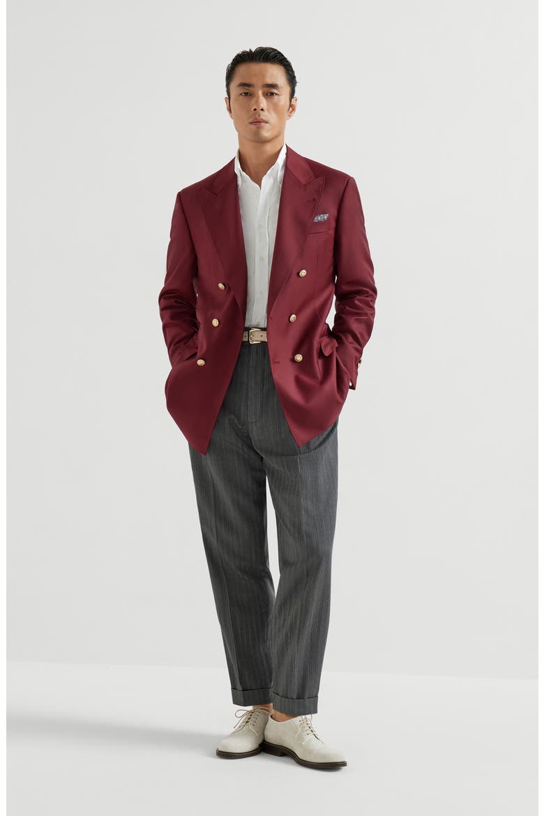 Virgin wool trousers, Alternate, color, Dark Grey