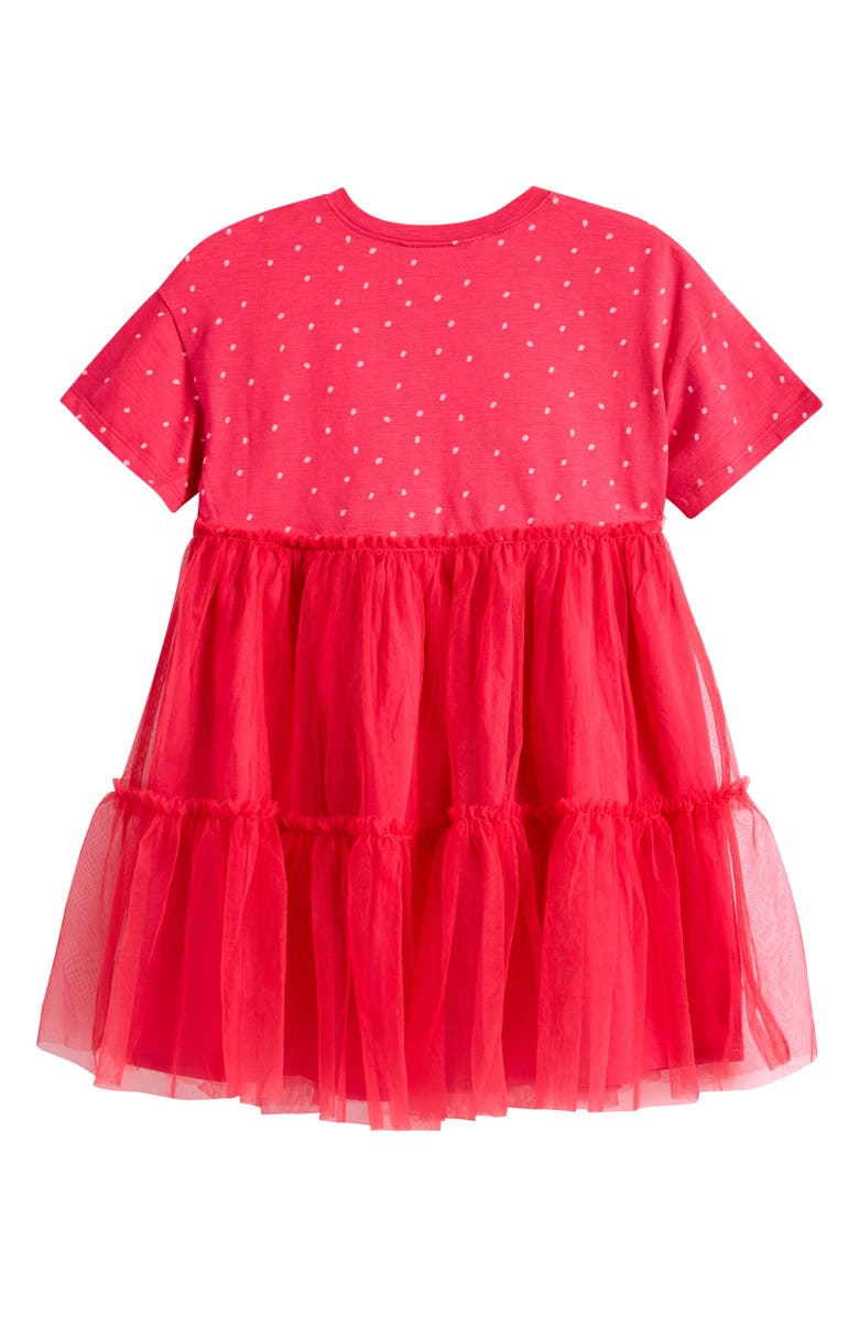 NEXT Kids' Dot Bunny Tulle Dress, Alternate, color, Red