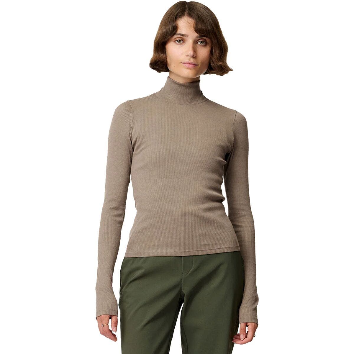 Ribbed Merino Turtleneck 02 - Women's - image 3