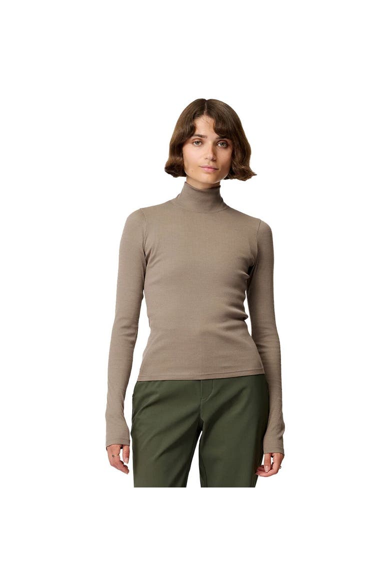 Ribbed Merino Turtleneck 02 - Women's, Main, color, Morel