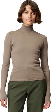 Hikerkind Ribbed Merino Turtleneck 02 - Women's