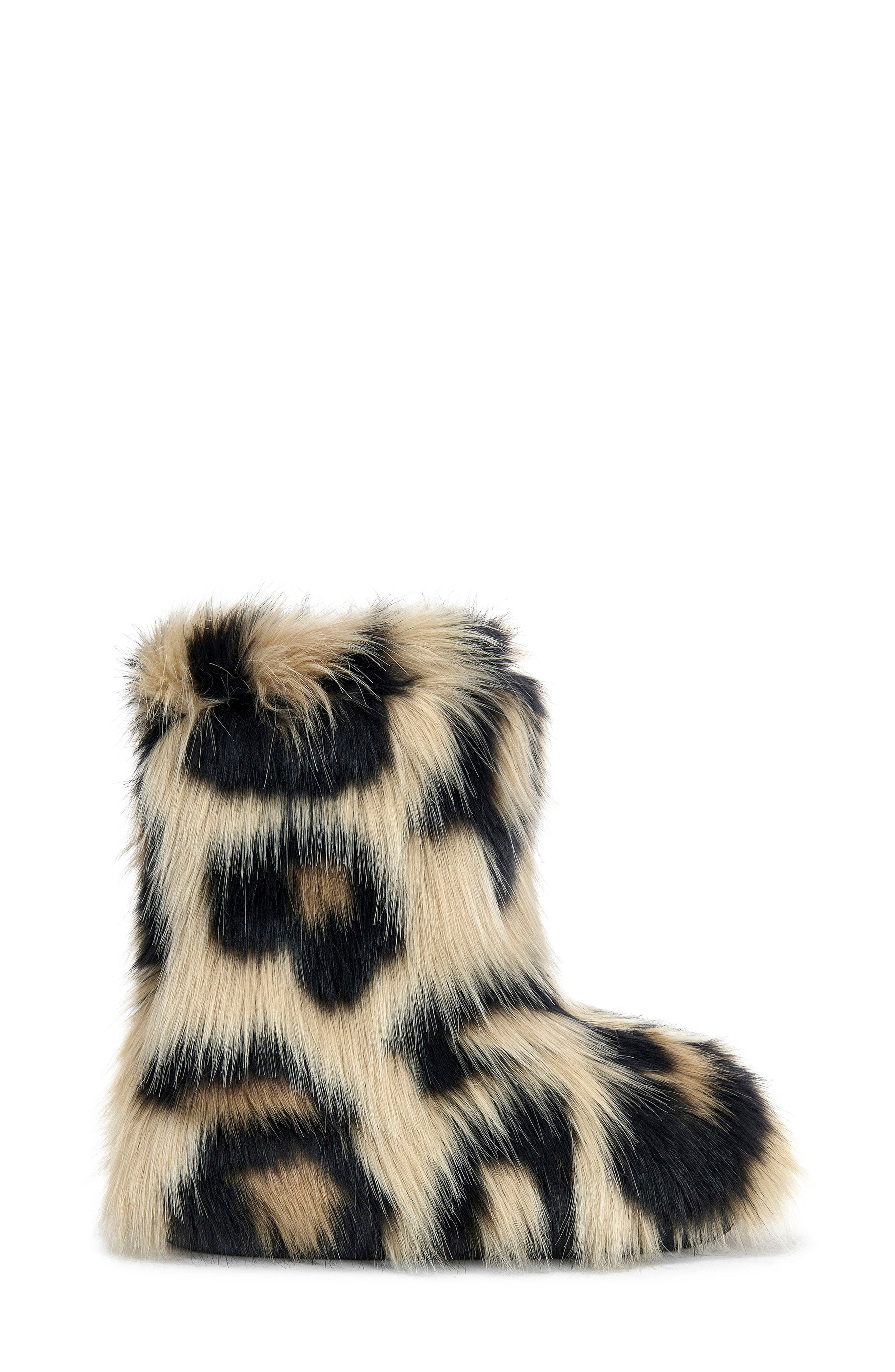 Albert Faux Fur Boot, Alternate, color, BROWN MULTI