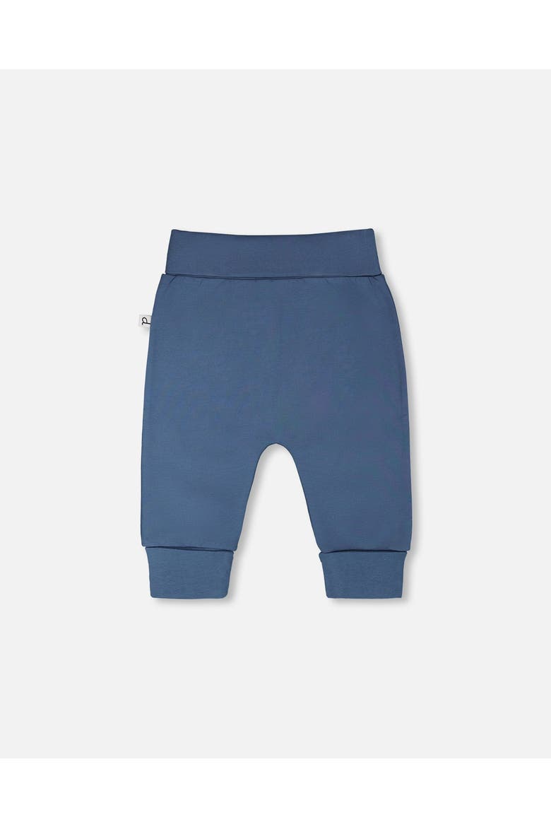 Organic Cotton Jersey Evolutive Turtle Drift Pants, Alternate, color, Medium Blue