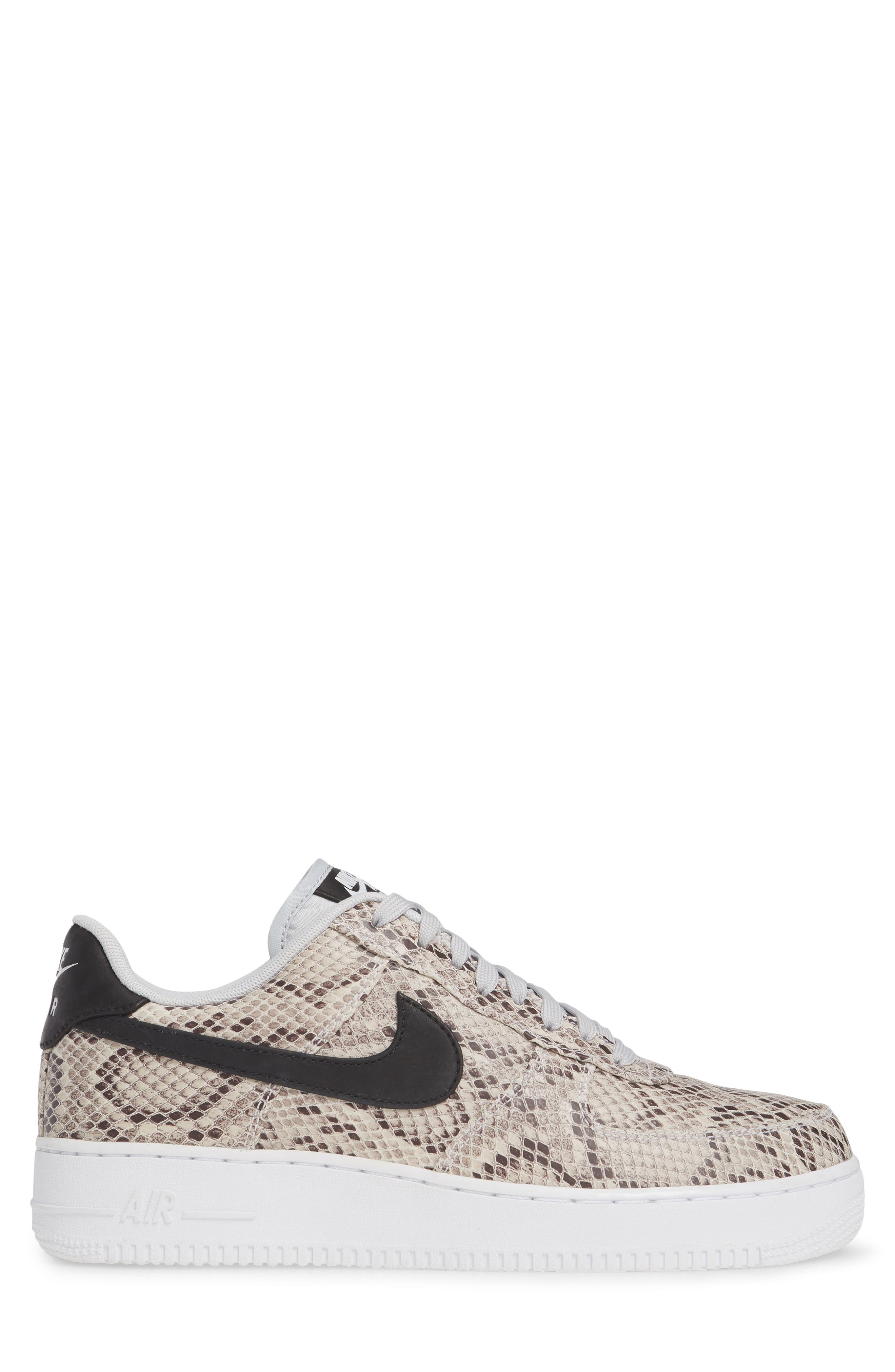 Air Force 1 '07 Premium Sneaker, Alternate, color, WHITE/ BLACK/ PURE PLATINUM