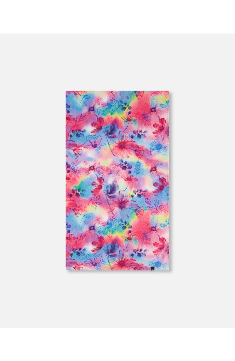 Deux par Deux Girl's Printed Beach Towel Butterflies On Multicolored Background, Main, color,