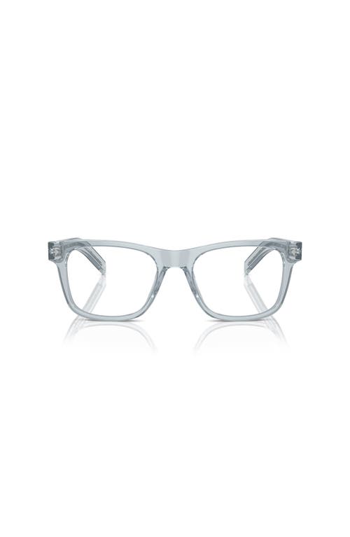 Prada 54mm Rectangle Optical Glasses In White