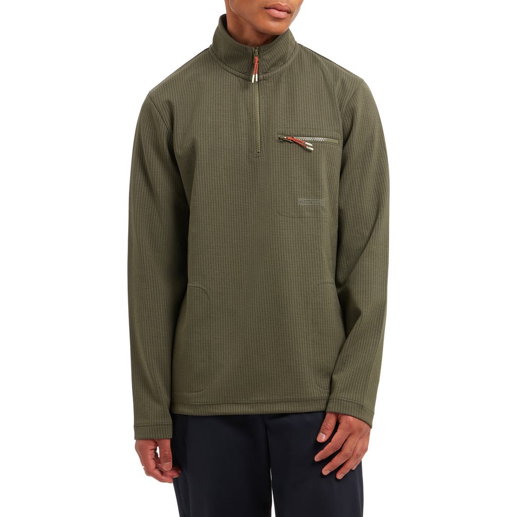Sealskinz Colney Quarter Zip Pullover In Olive