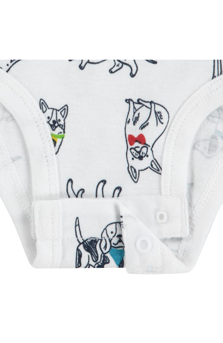 Huggies Assorted 3-Pack Organic Cotton Bodysuits, Alternate, color, 001White