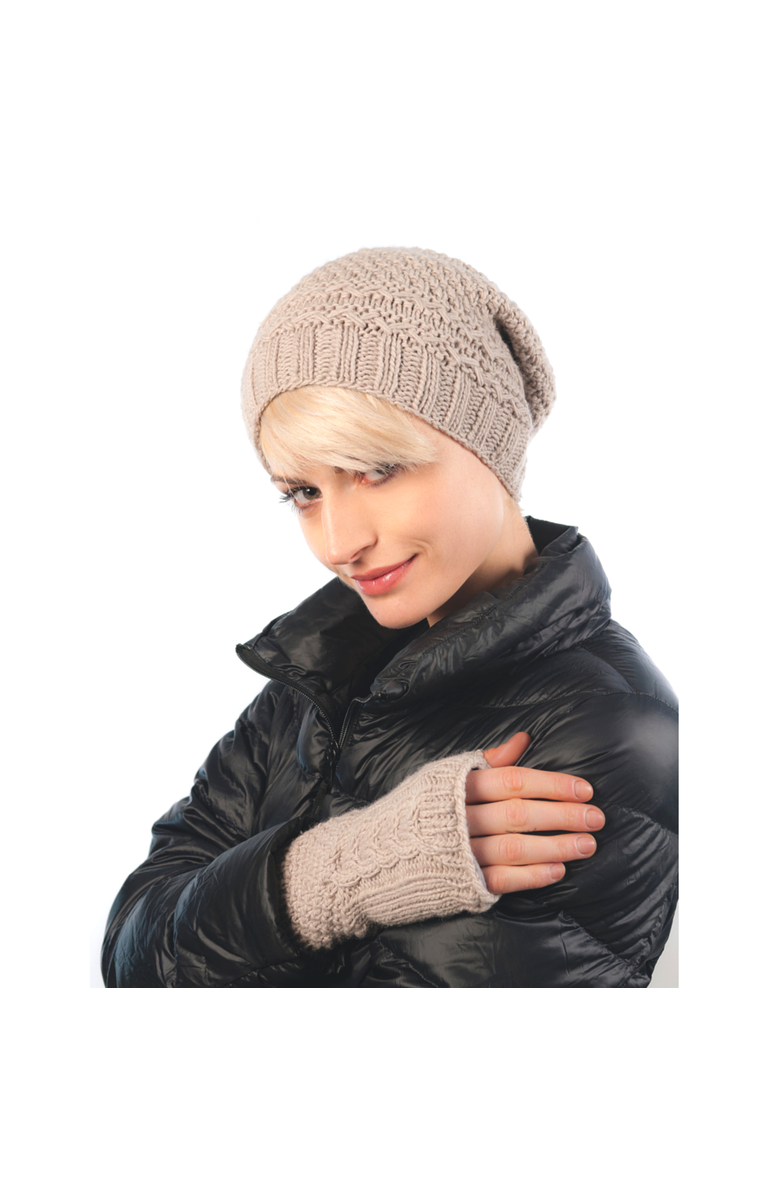 Nirvanna Designs Cable Handwarmers, Alternate, color, Charcoal