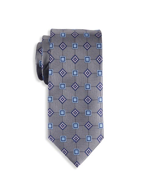 Big & Tall Geometric Patterned Tie