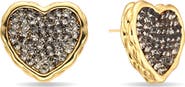 EYE CANDY LOS ANGELES Heart Sparkle Stud Earrings