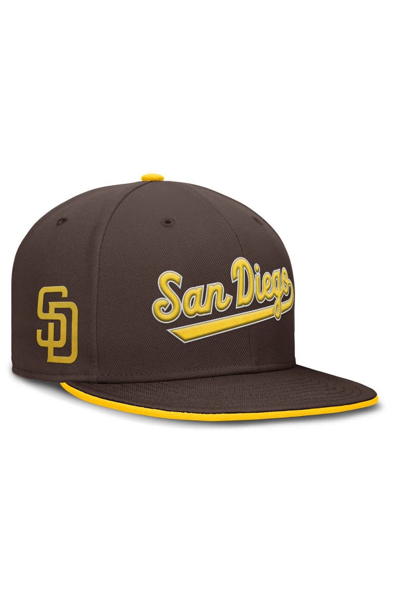 Nike Men's Nike Brown San Diego Padres True Performance Fitted Hat, Alternate, color, Brown