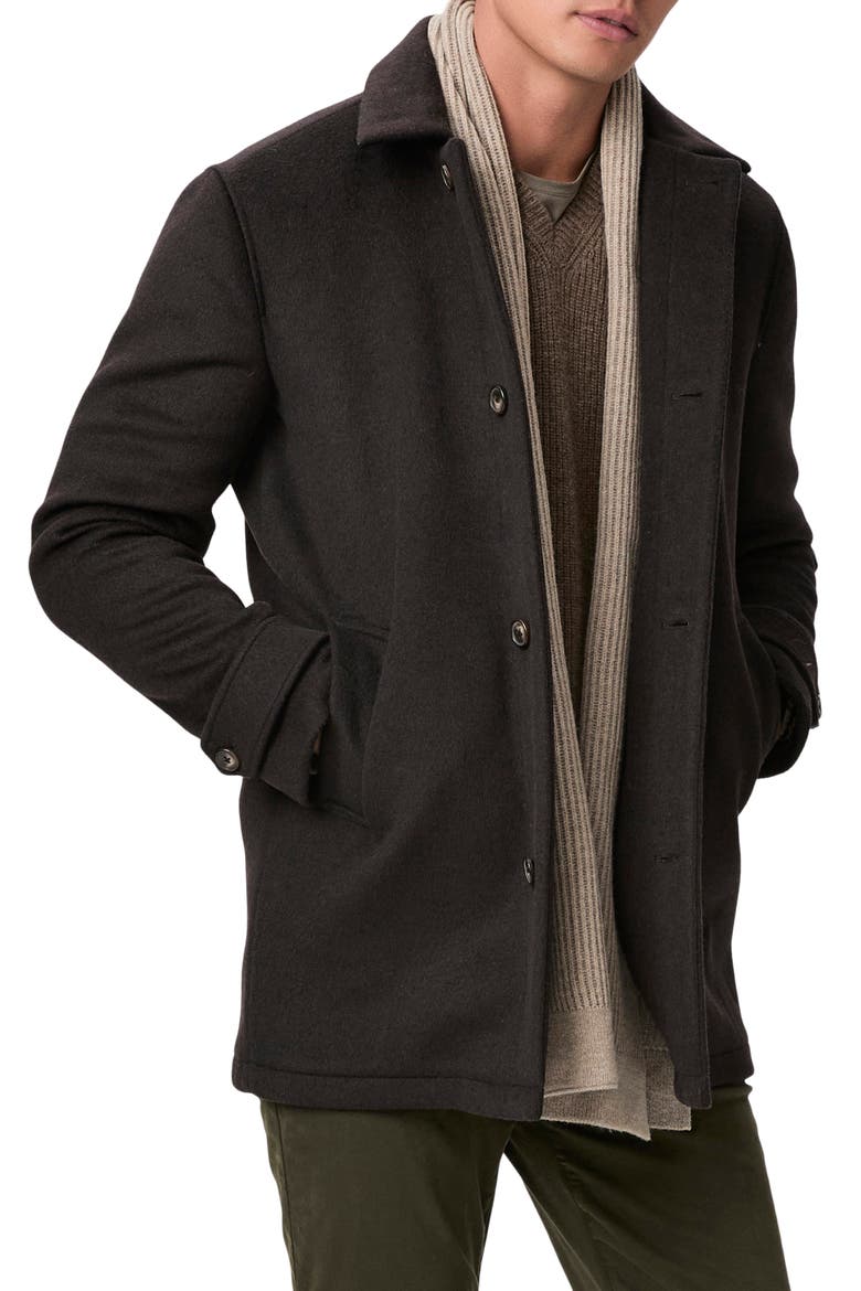 Pennington Wool Blend Coat, Main, color, WARM COCOA