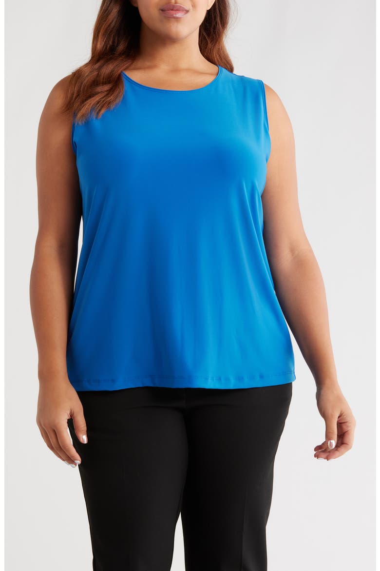 Scoop Neck Tank, Main, color, AZURE