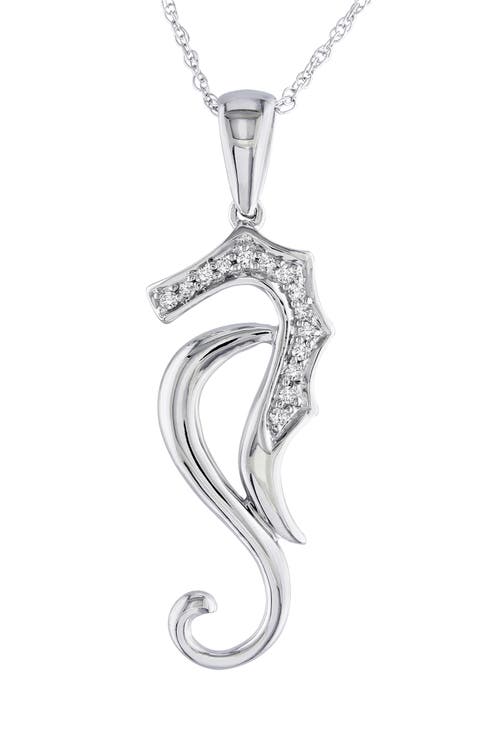 Nautical Diamond Pendant Necklace