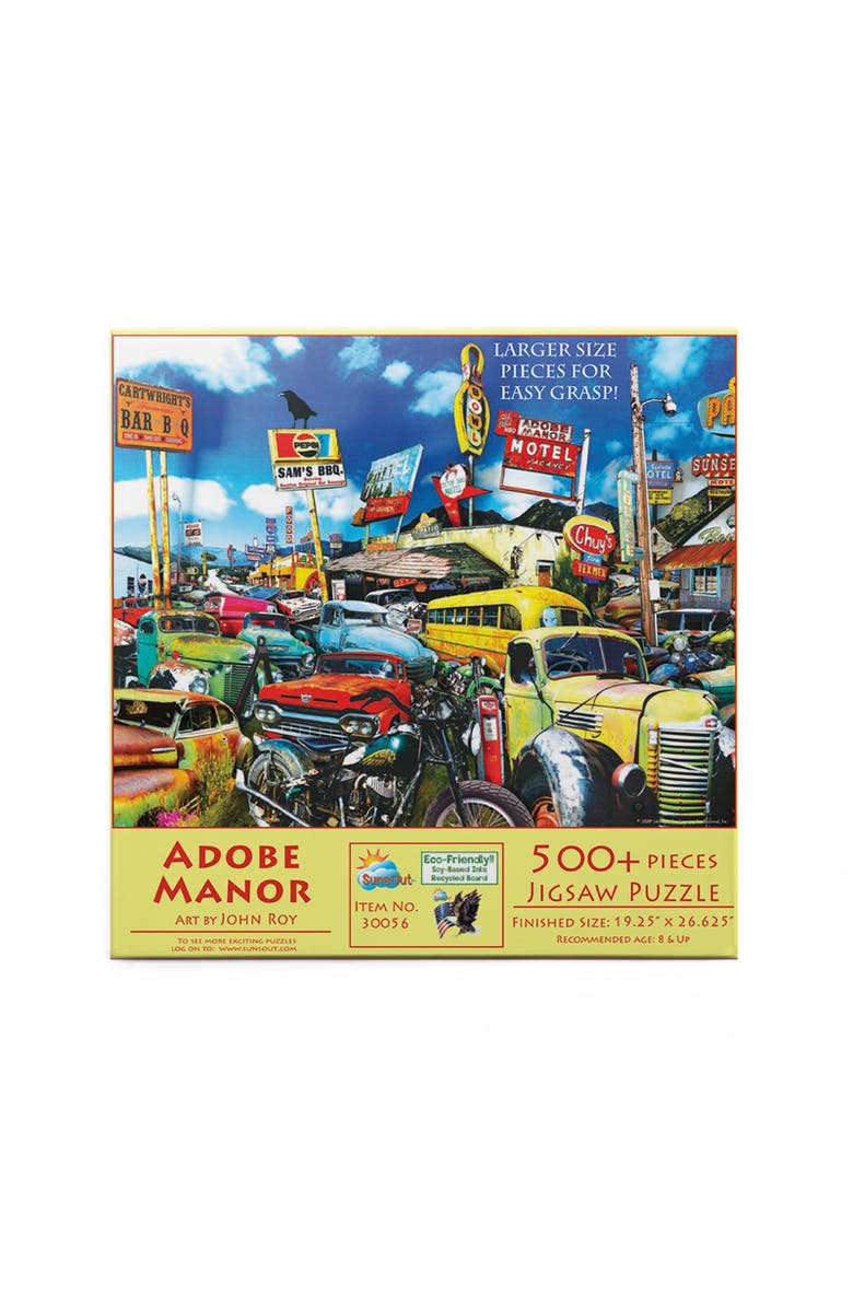 Sunsout Adobe Manor 500 piece Jigsaw Puzzle for Adults Large Pieces, Alternate, color, Multicolor